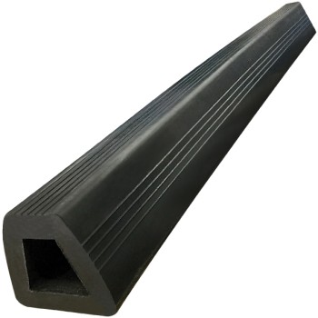 Black Bump Stop Rubber Flat D shape - 1.2 meter Length